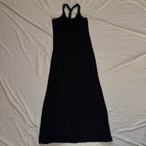 Lolë Organic Cotton Maxi Dress Black Women's Sz S Boho Beachy Summer
